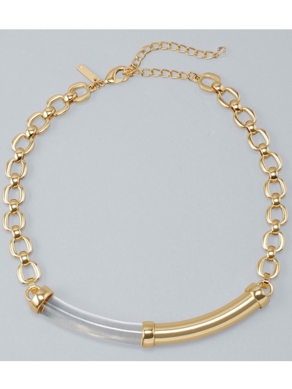 WHBM LUCITE BAR SHORT NECKLACE